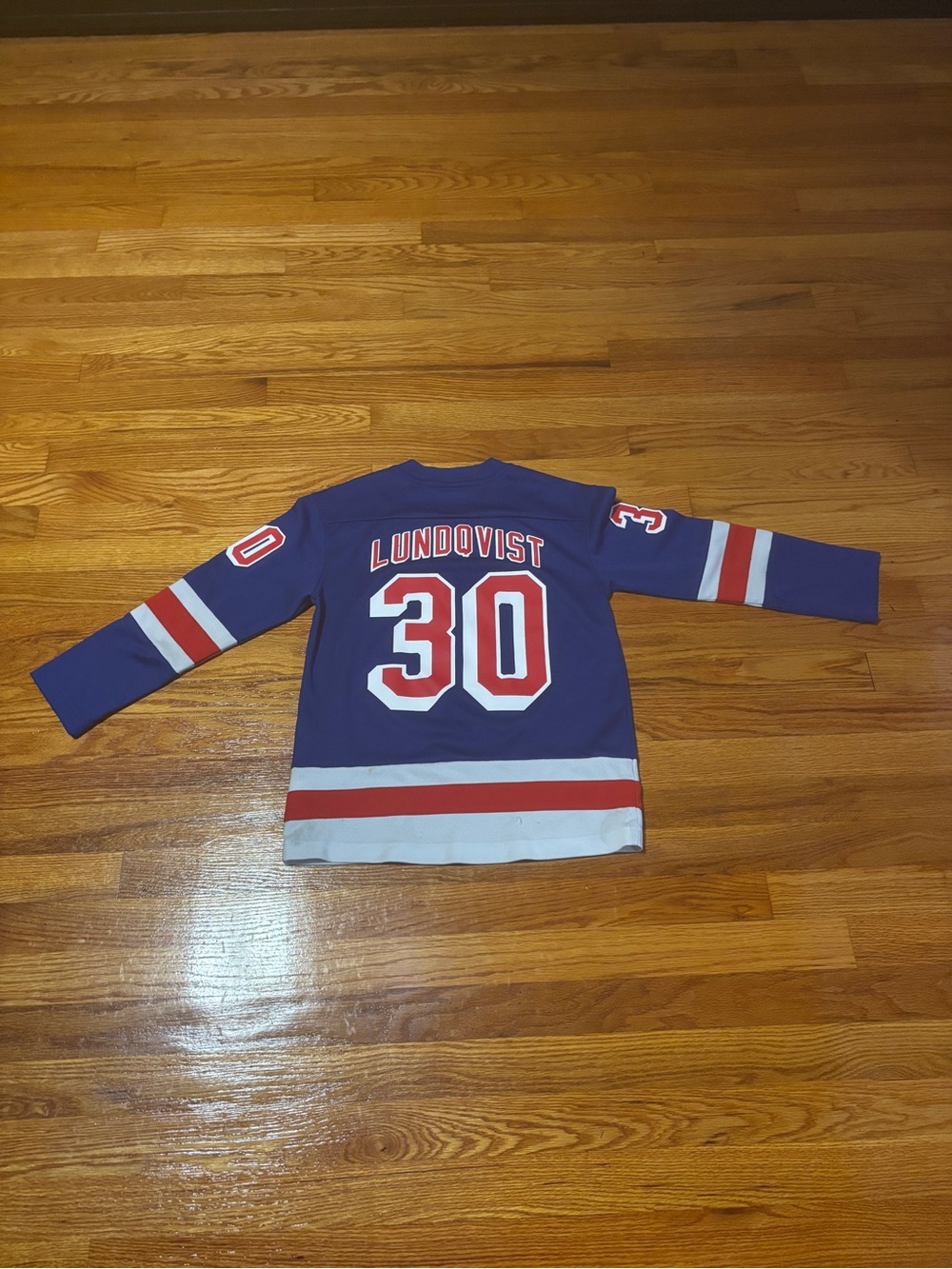 New York Rangers Henrik Lundqvist #30 Fanatics Youth Jersey Size S/M Blue